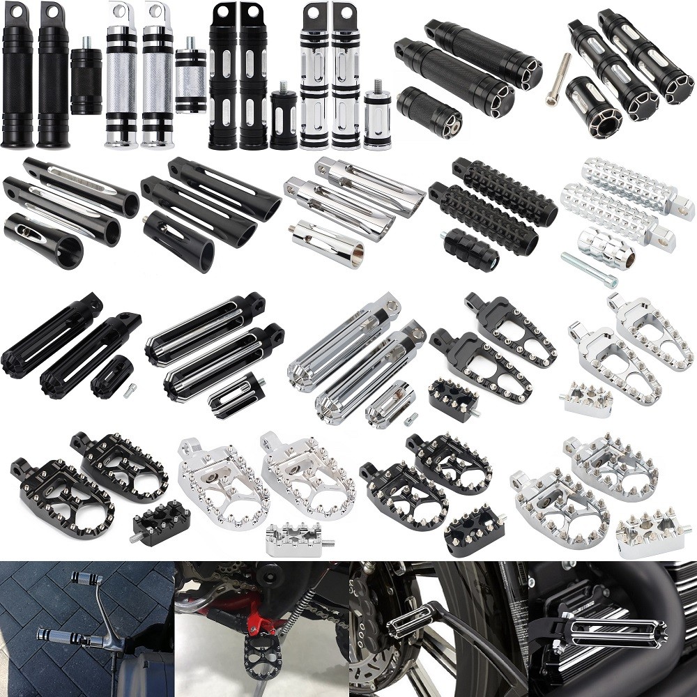Motocicleta Universal Frente Traseira Footpegs Pé Resto Shifter Pegs Para Harley Sportster Dyna Softail Fatboy Touring E