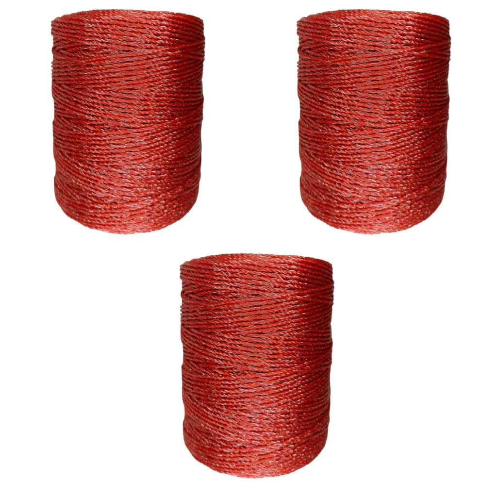 KIT COM 3 ZEBU FIO ELETROPLASTICO 200M 7,4 OHM.M