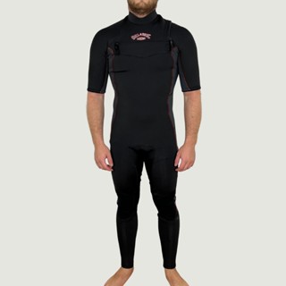 Long John Billabong Absolute Full Gbs 2/2Mm Chest Zip Manga Curta em Oferta na Shopee