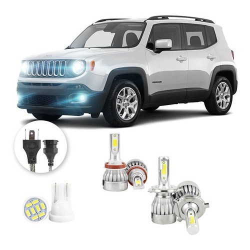 Lampadas Led Jeep Renegade 2016 A 2021 H11 H4 20000lm em Oferta na Shopee