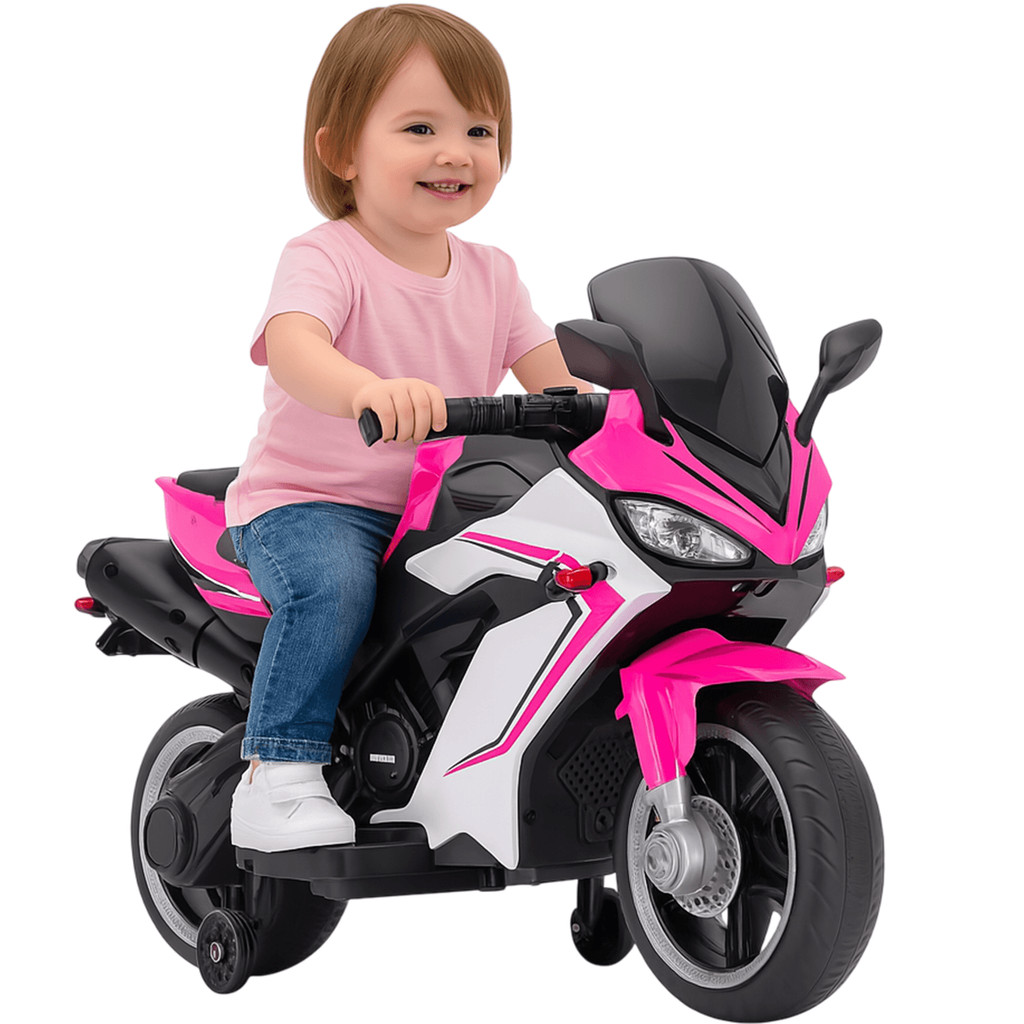 Moto Elétrica Bang Toys Infantil Aura G2 com Rodinhas Rosa 12V em Oferta na Shopee