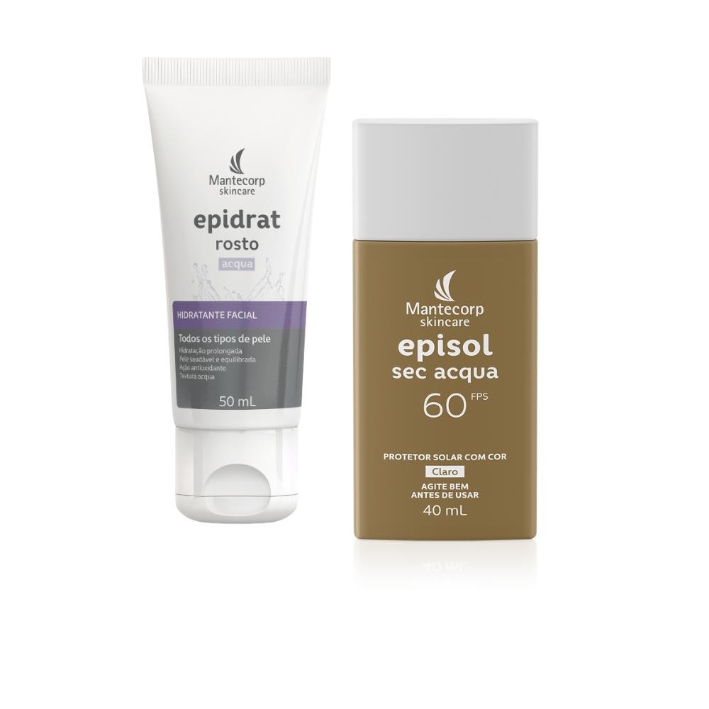Kit Epidrat Rosto Acqua + Episol Sec Acqua tom claro FPS60