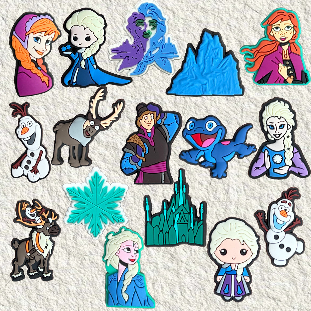 MEIDJ 16 Estilo Sapato Encantos Decrations Anime Sandálias Fivela PVC Acessórios Botão Pinos em Oferta na Shopee