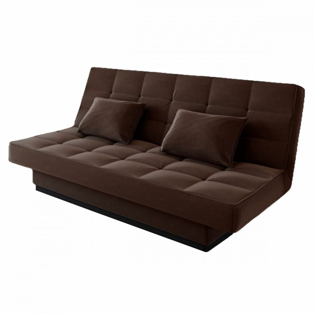 Sofá Cama 3 Lugares Andradas Veludo Tabaco Mamflex em Oferta na Shopee
