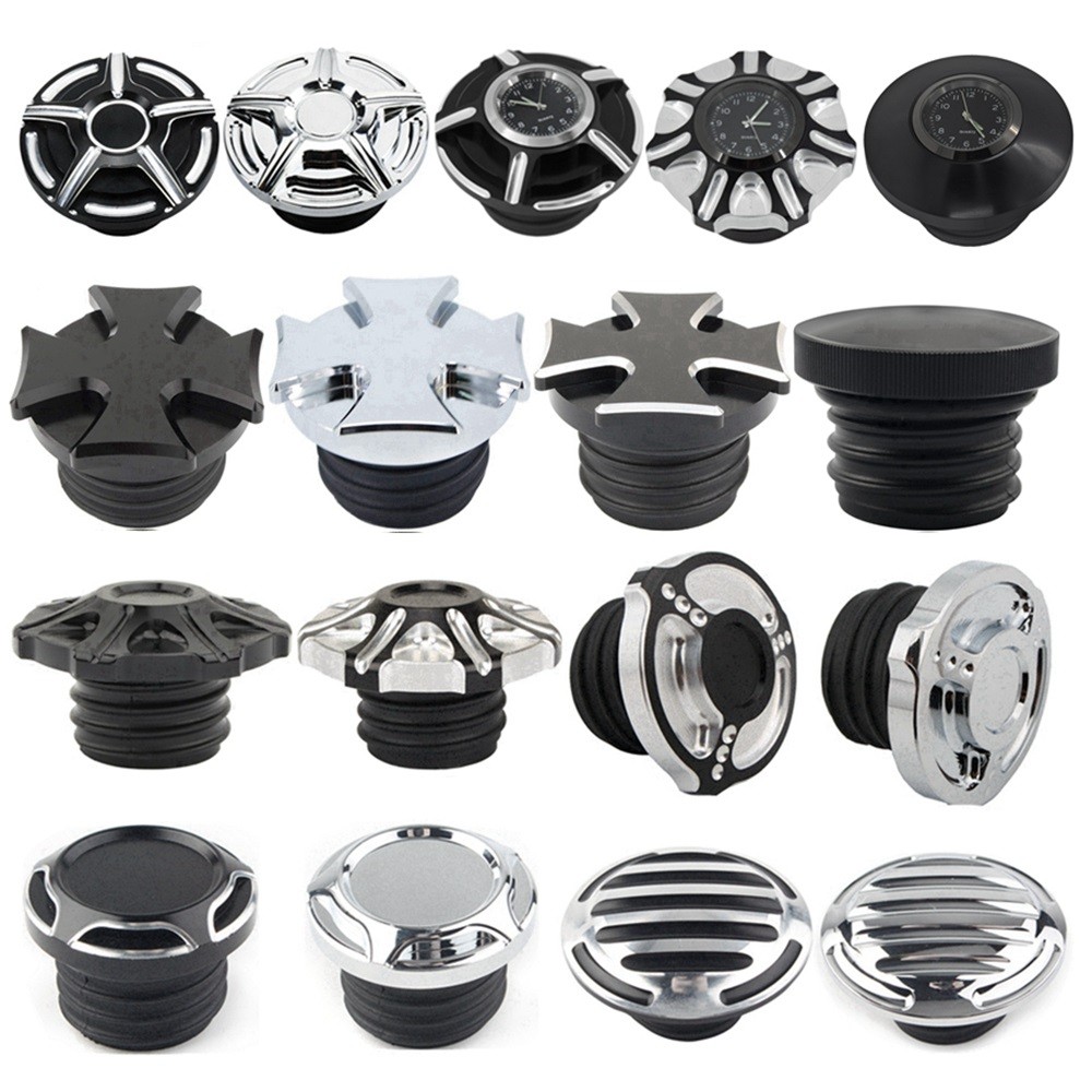 Motocicleta Universal No Sentido Horário Tampa Do Tanque De Ventilação Ar Combustível Óleo Gás Para Harley Sportster Dyn