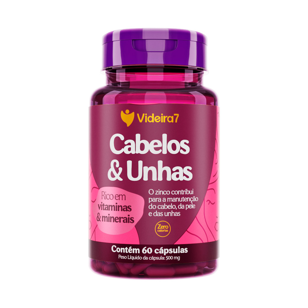 Cabelos e Unhas 100% IDR – 60 Cápsulas em Oferta na Shopee
