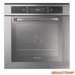 Forno de Embutir Elétrico Brastemp 67 Litros Inox com Função Ar Forçado e Painel Touch - BO260AR