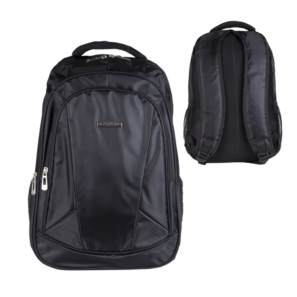 Mochila Executiva Preta Poliéster para Notebook até 15" 46cm