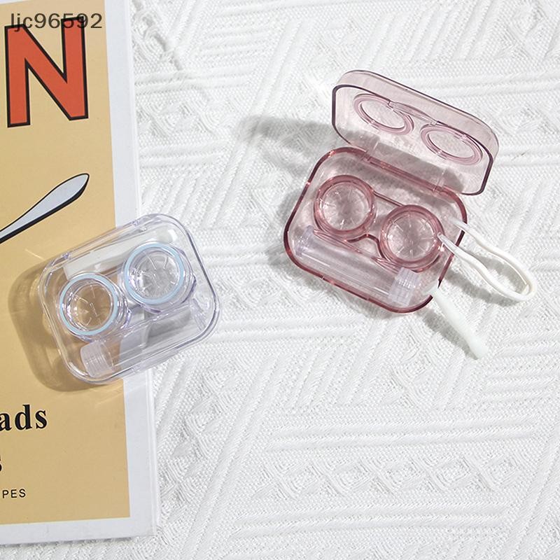 [ljc] Estojo Para Lentes De Contato De Plástico Inclui Conjunto De Sucção Portátil [BR] em Oferta na Shopee