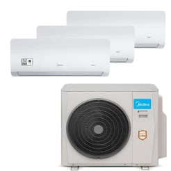 Ar Condicionado Multi Tri Split Midea Xtreme Save 27000 Btu (3x9000) Quente e Frio Inverter 220V