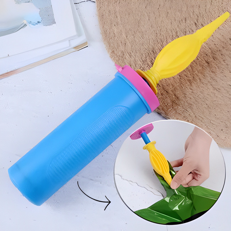 Bomba Manual Para Inflar Encher Balão Bexiga Bola Aniversários Tamanho  28CM promocao imperdível