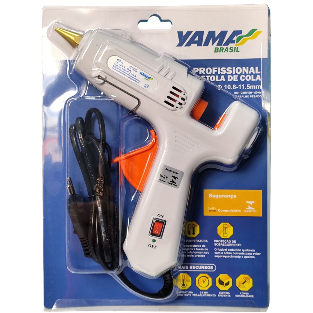 Pistola para Cola Quente Profissional - Até 100W de potência máxima - Grande, bastão grosso — imagem 2 de 2
