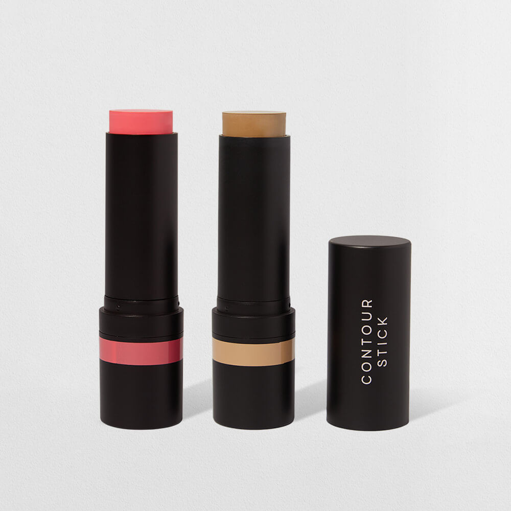 Kit Blush em Bastão Rosa Claro + Contorno em Bastão Marrom Claro Océane Edition (2 Produtos) - Beauty