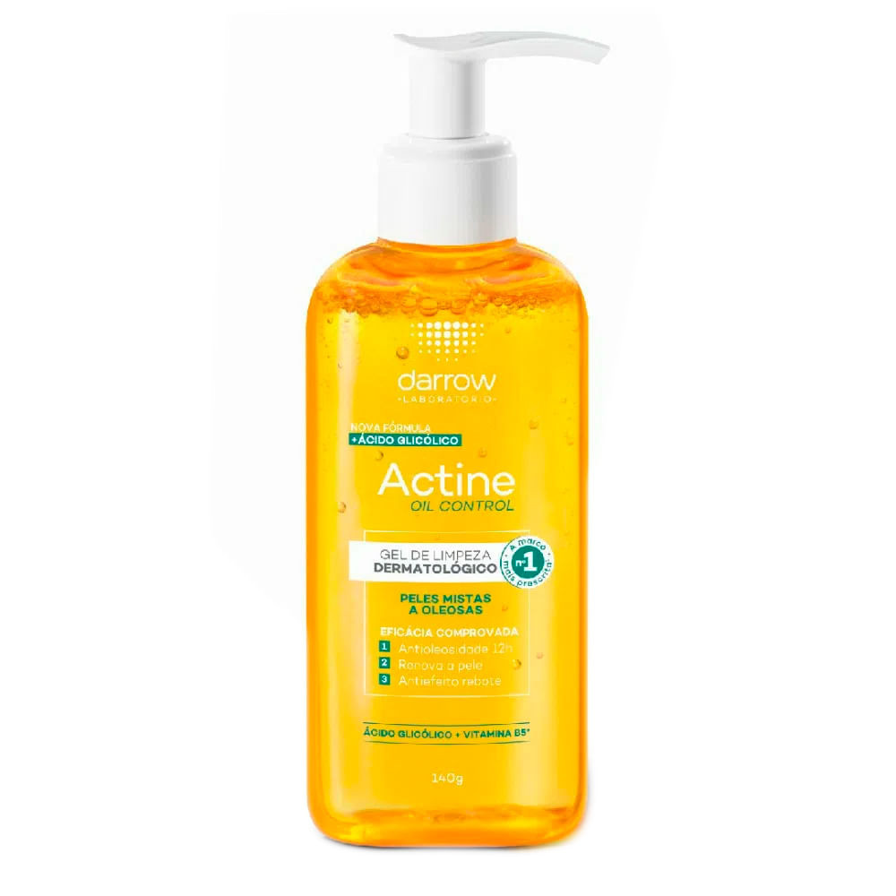 Actine Oil Control Gel de Limpeza Pele Mistas a Oleosas 140g - Beauty