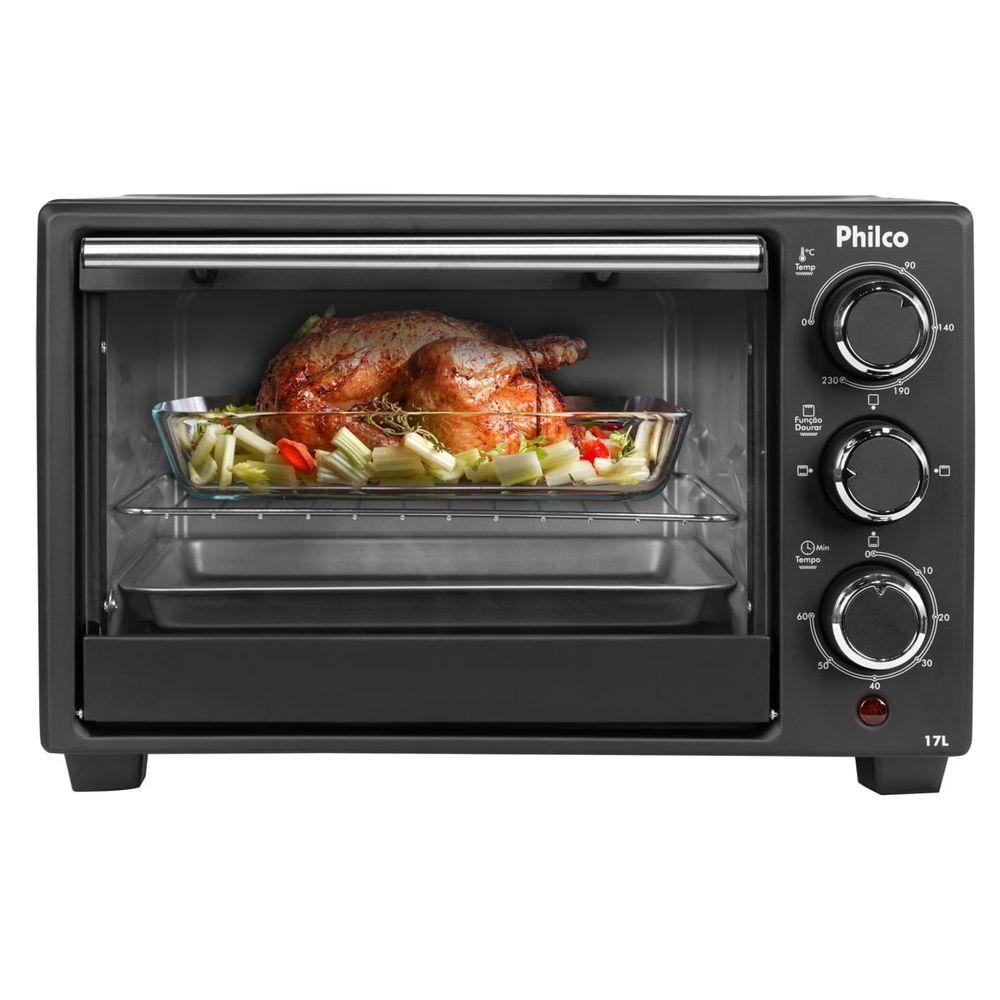 Forno Elétrico 17L Philco Preto 2 Resistências PFE17P 220V em Oferta na Shopee
