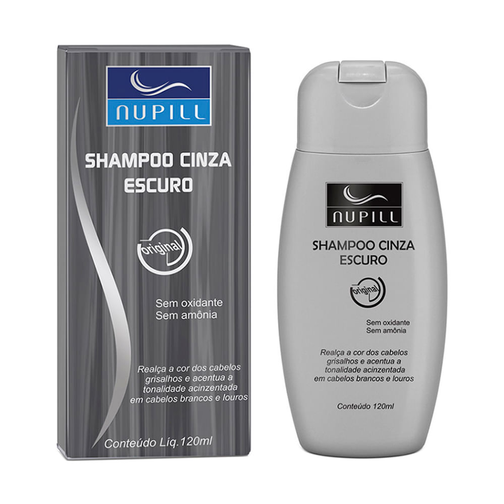 Shampoo Nupill Cinza Escuro 120ml - Beauty