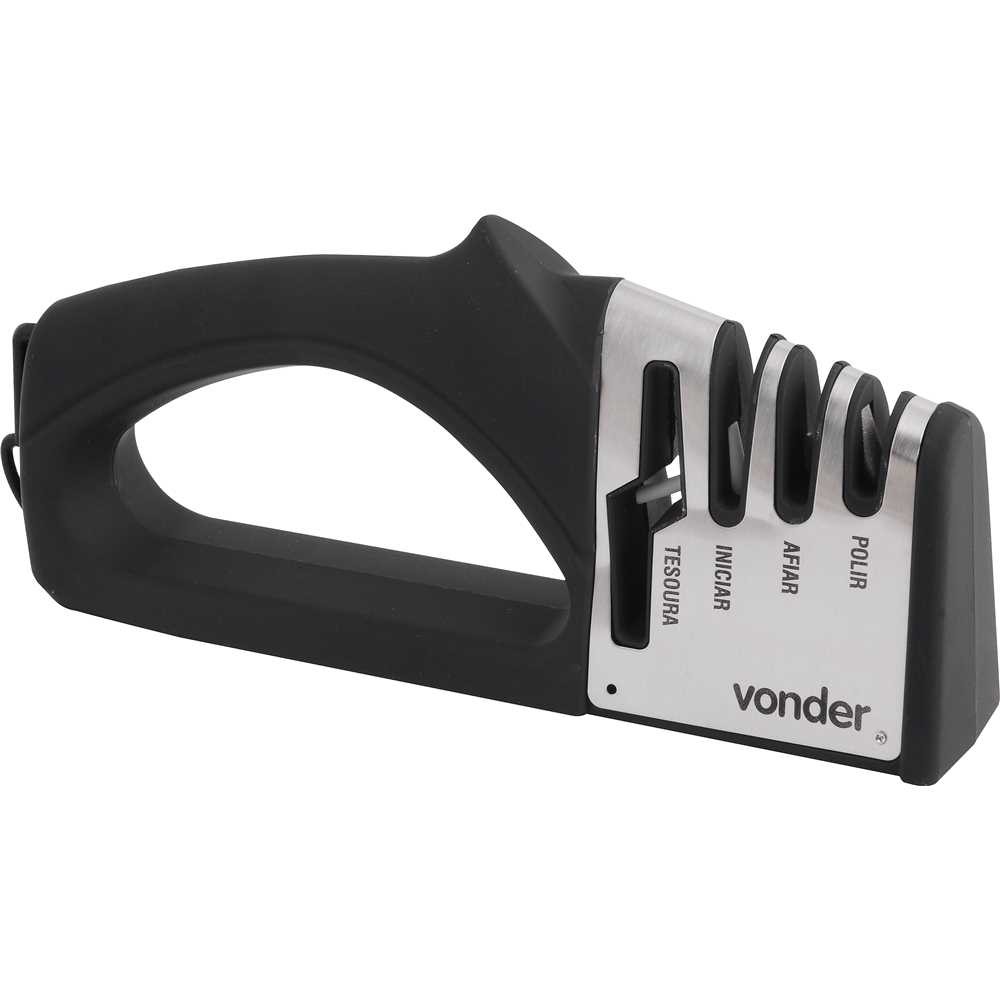 Afiador De Facas E Tesouras Com Vídea E Cerâmica Vonder em Oferta na Shopee