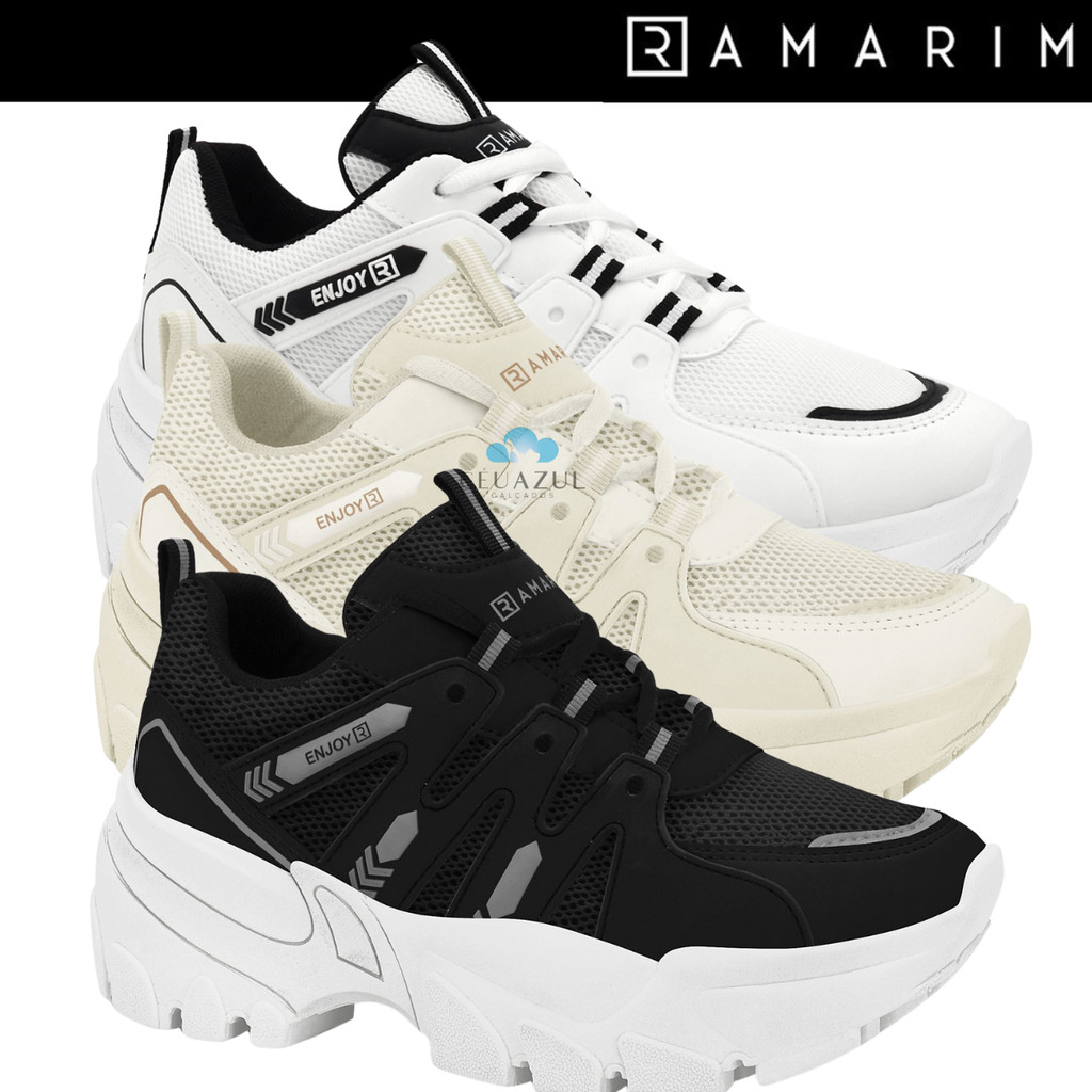 Tênis Ramarim Chunky Feminino Casual Enjoy Confortável em Oferta na Shopee