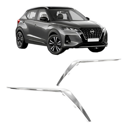 Friso Cromado Farol Direito Nissan Kicks 2021 2022 23 2024