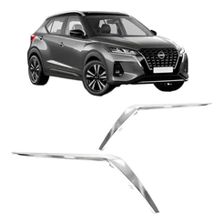 Friso Cromado Farol Direito Nissan Kicks 2021 2022 23 2024