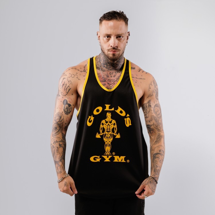Regata Cavada DryFit Golds Gym Preta Metamorfose Brasil em Oferta na Shopee