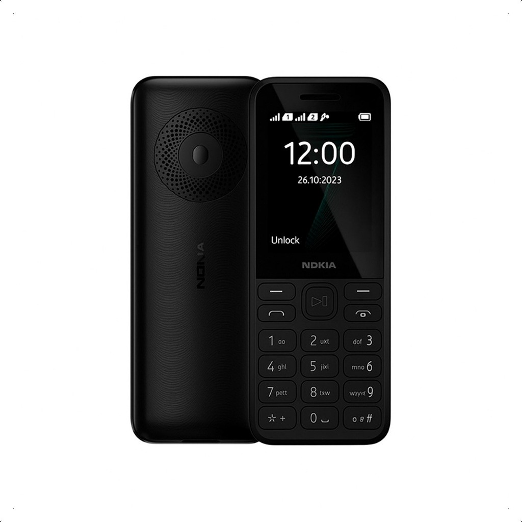Celular Nok'a Black 4G Som Alto, Rádio FM, Lanterna, Dual Chip