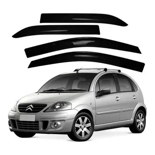 Calha De Chuva Citroen C3 2003 A 2012 Exceto Nil C3 4 Portas