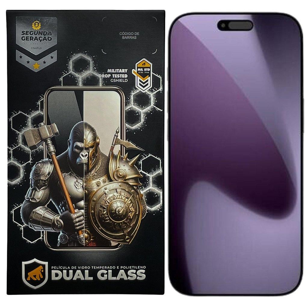 Película para iPhone 17 Pro Max - Dual Glass Preta - Gshield em Oferta na Shopee