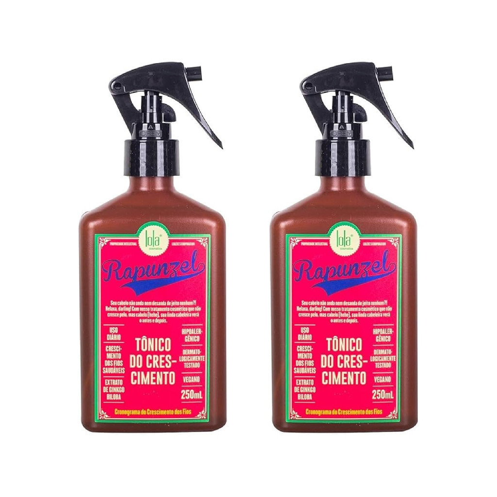 Rapunzel Tônico Crescimento Lola 250ml - Kit com 2 Unidades
