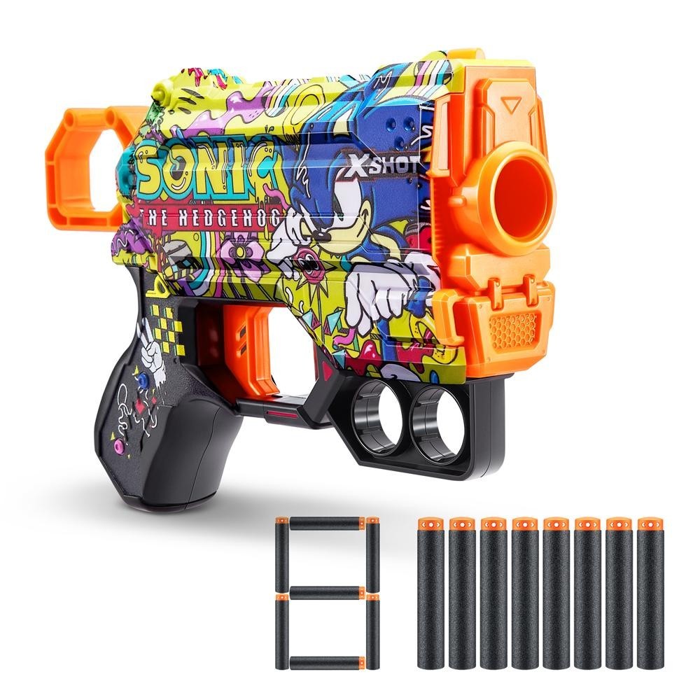 Lançador de dardos - X-Shot Skins Menace Sonic Hiper Skype