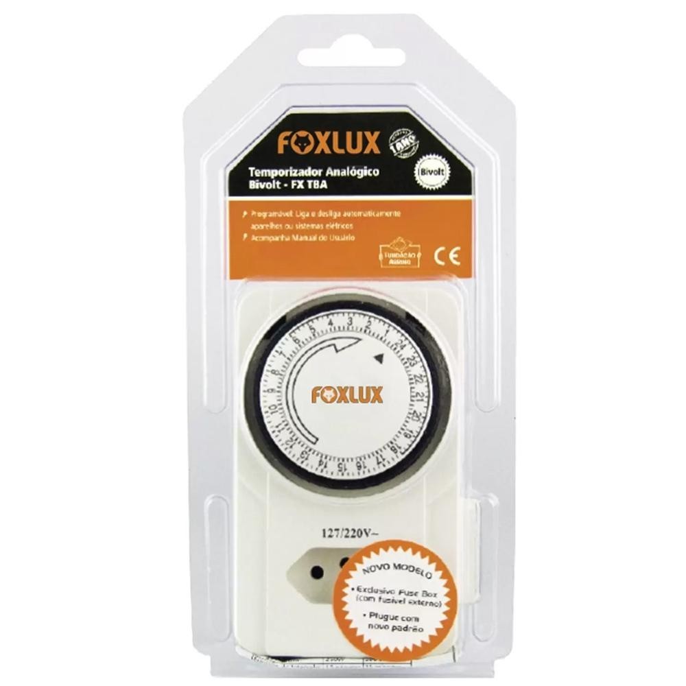 TIMER ANALOGICO BIVOLT FOXLUX em Oferta na Shopee