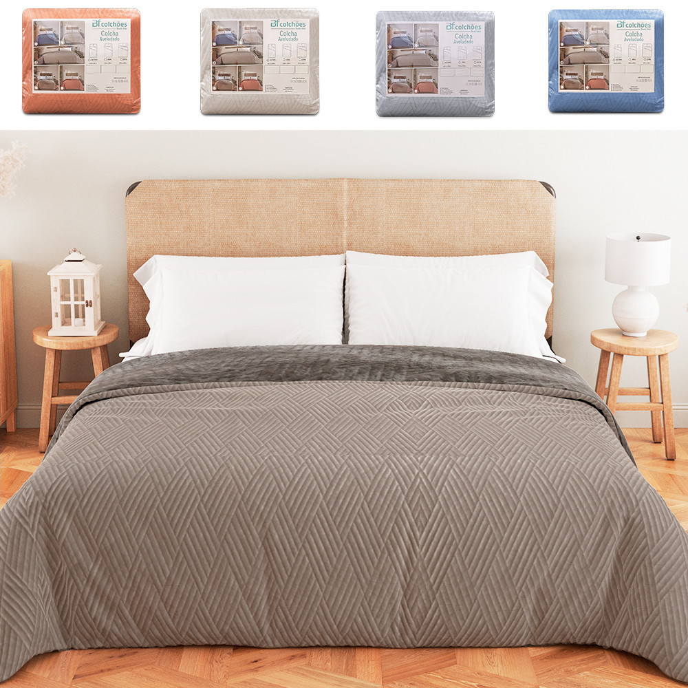 Coberdrom Queen Aveludado com Manta Soft Dupla Face 270X250 - BF Colchões - Home & Living