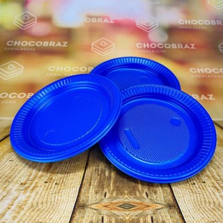 50~250 PRATO 15cm ANIVERSARIO AZUL BELLO FESTA em Oferta na Shopee