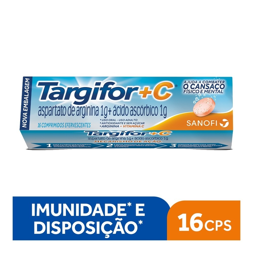 Targifor C 1g + 1g 16 Comprimidos Efervescentes - Health