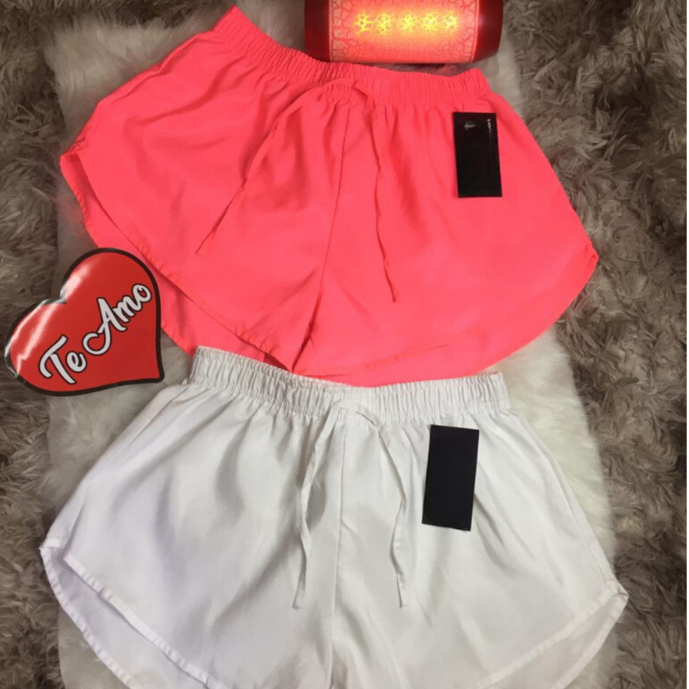 KIT 2 short tactel feminino casual saida de praia corrida shorts academia shortinho caminhada