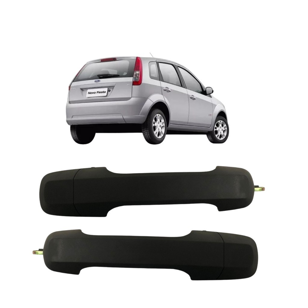 Par Maçaneta Externa Porta Traseiras Ford Fiesta 2002 A 2014 em Oferta na Shopee