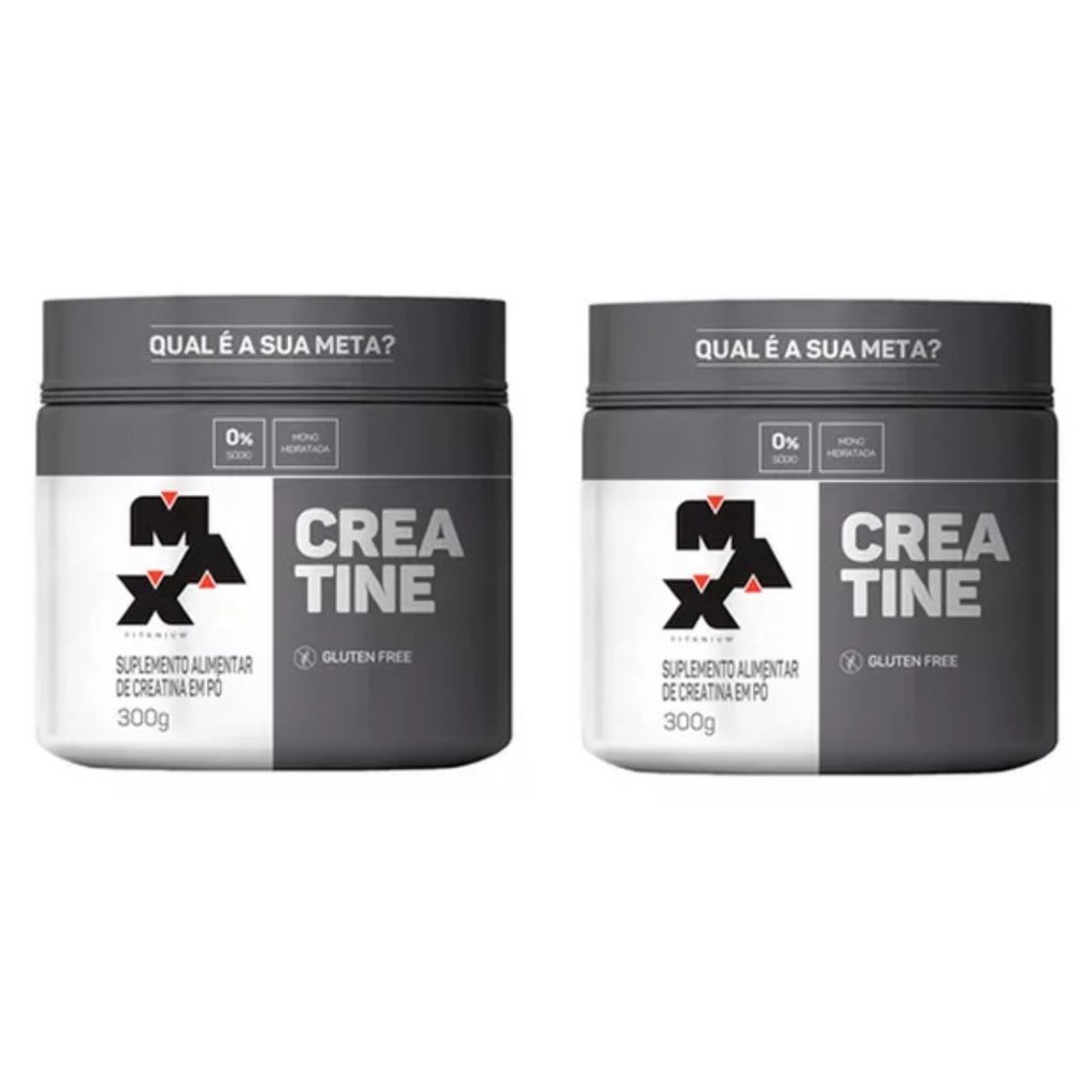 Kit 2x Creatina Monohidratada 300g - Max Titanium