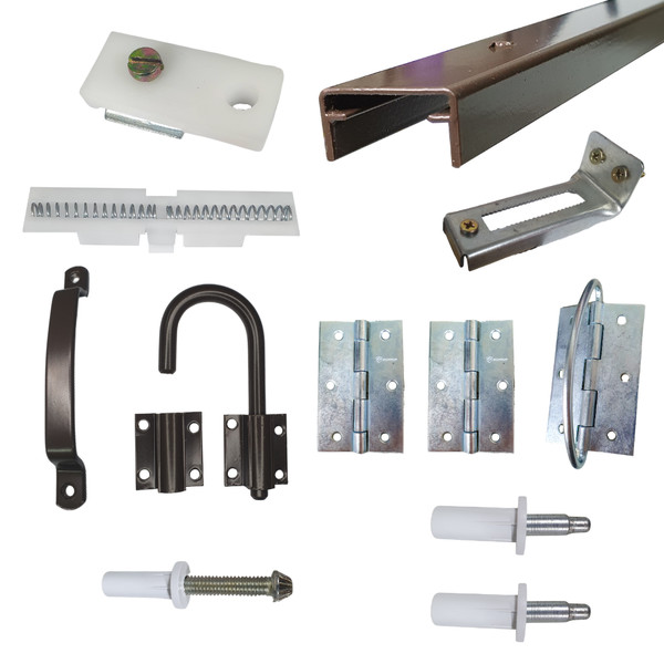 Kit Ferragens p/ Porta Camarão Completo 70 cm Bronze - Alfer em Oferta na Shopee