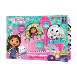 Jogo Educativo Formando os Nomes Gabby Mimo Toys Brinquedo Infantil Criança Desenvolvimento Presente