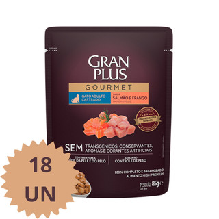 Sache Granplus Gato Castrado Salmao E Frango 18 Unidades