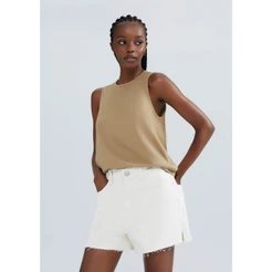 Shorts Feminino Cintura Média Em Sarja Hering