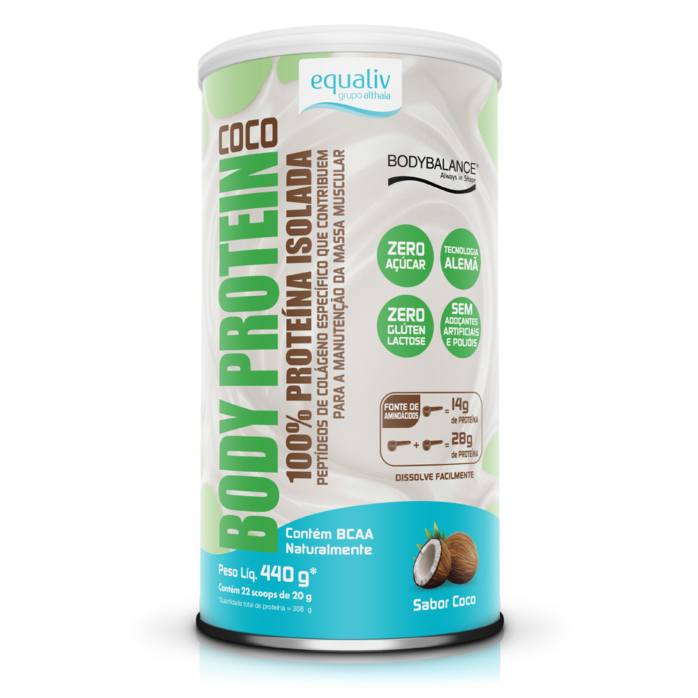 Body Protein Coco 440g -  Equaliv em Oferta na Shopee