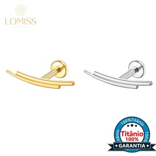 Lomiss Piercing Helix Tragus Labret Titânio Barras Curvo em Oferta na Shopee