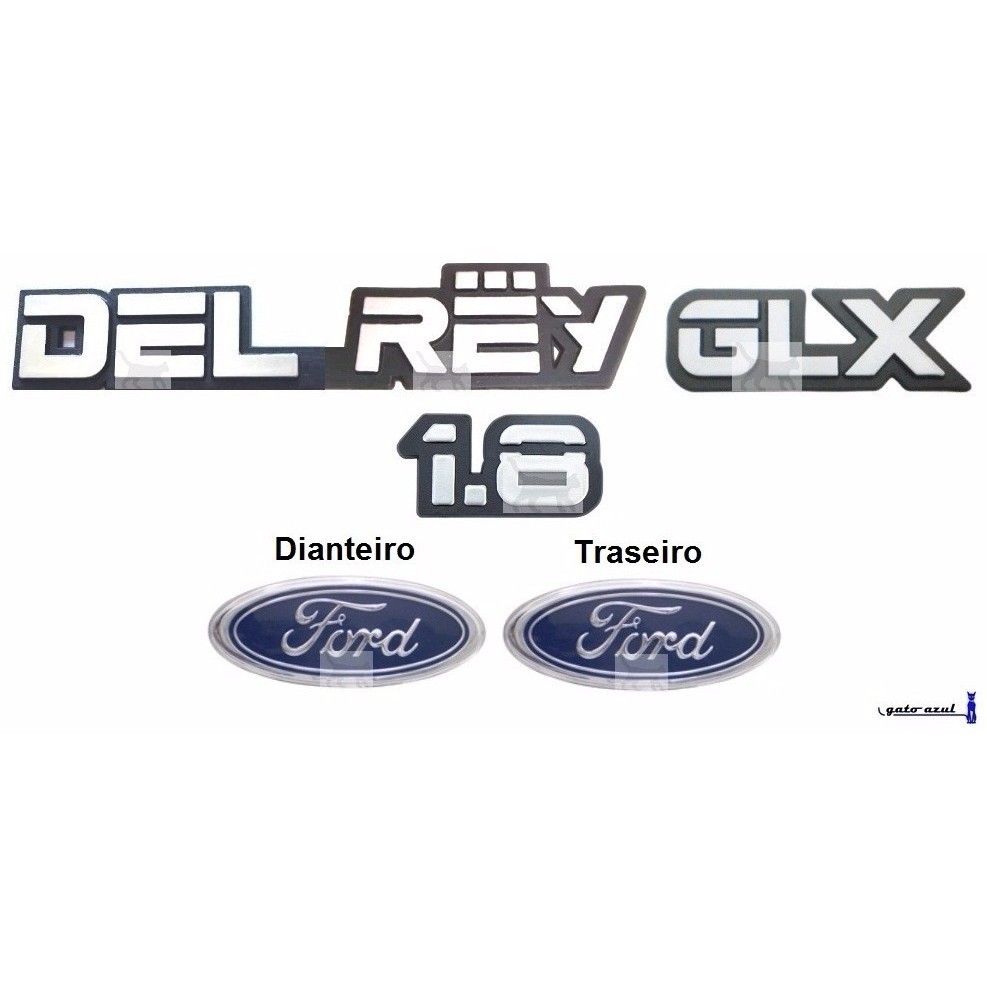 Kit Emblemas Del Rey 1.8 Glx - Belina 1987 À 1991