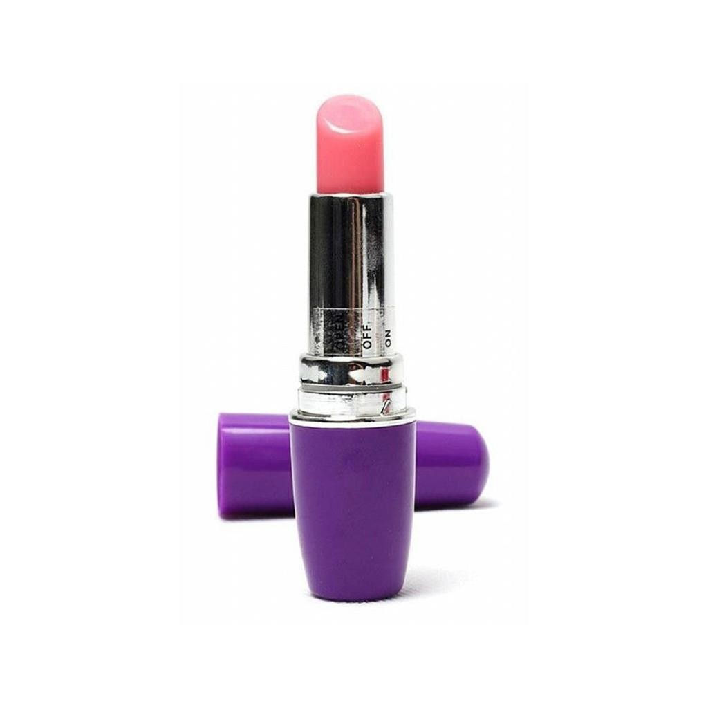 Vibrador Feminino Com Estimulador De Clitóris Estilo Batom