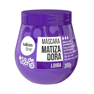 Máscara Matizadora Loiro Roxa Cachos Hidrata Salon Line 300g em Oferta na Shopee