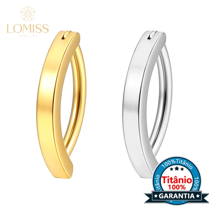 LOMISS Piercing Argola Para Umbigo Titânio Lisa em Oferta na Shopee
