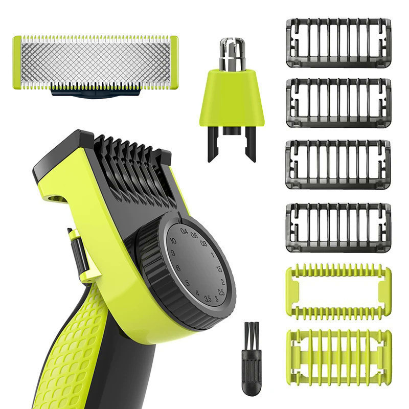 Guia De Um Barbeador De Lâmina De Barbear Protetores De Pente Conjunto De Lâminas De Corte De Cabelo Do Nariz Cabeças Substituição Para QP2510 6531 6530 QP2834 2515 2630