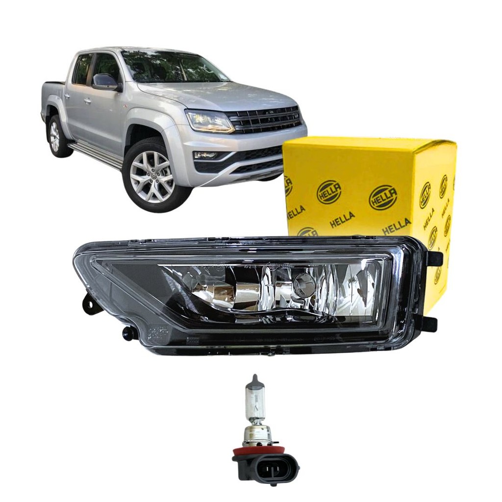 Farol Auxiliar Milha Neblina Vw Amarok Esquerdo Hella