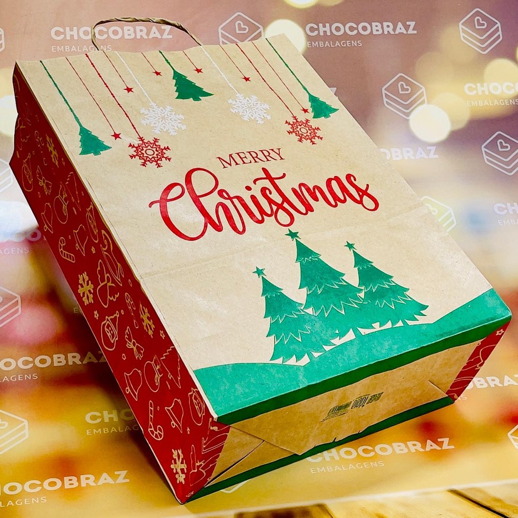 10 SACOLA  NATAL  (P) - NATAL KRAFT ID5092  (NATAL IDEIA 2025) - Stationery